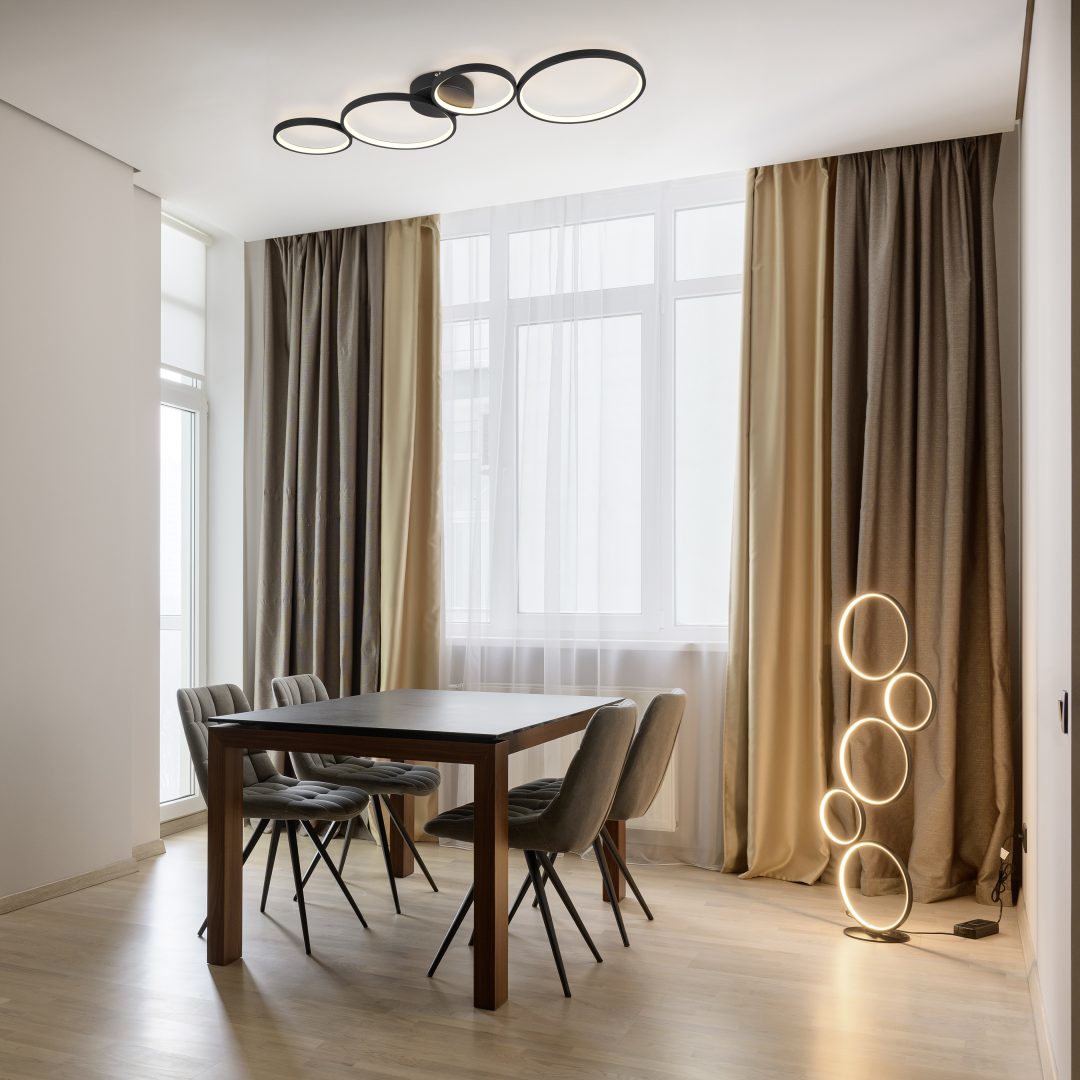 Lustra LED PREMIUM RONDO Black Echivalent 500W Dimabila