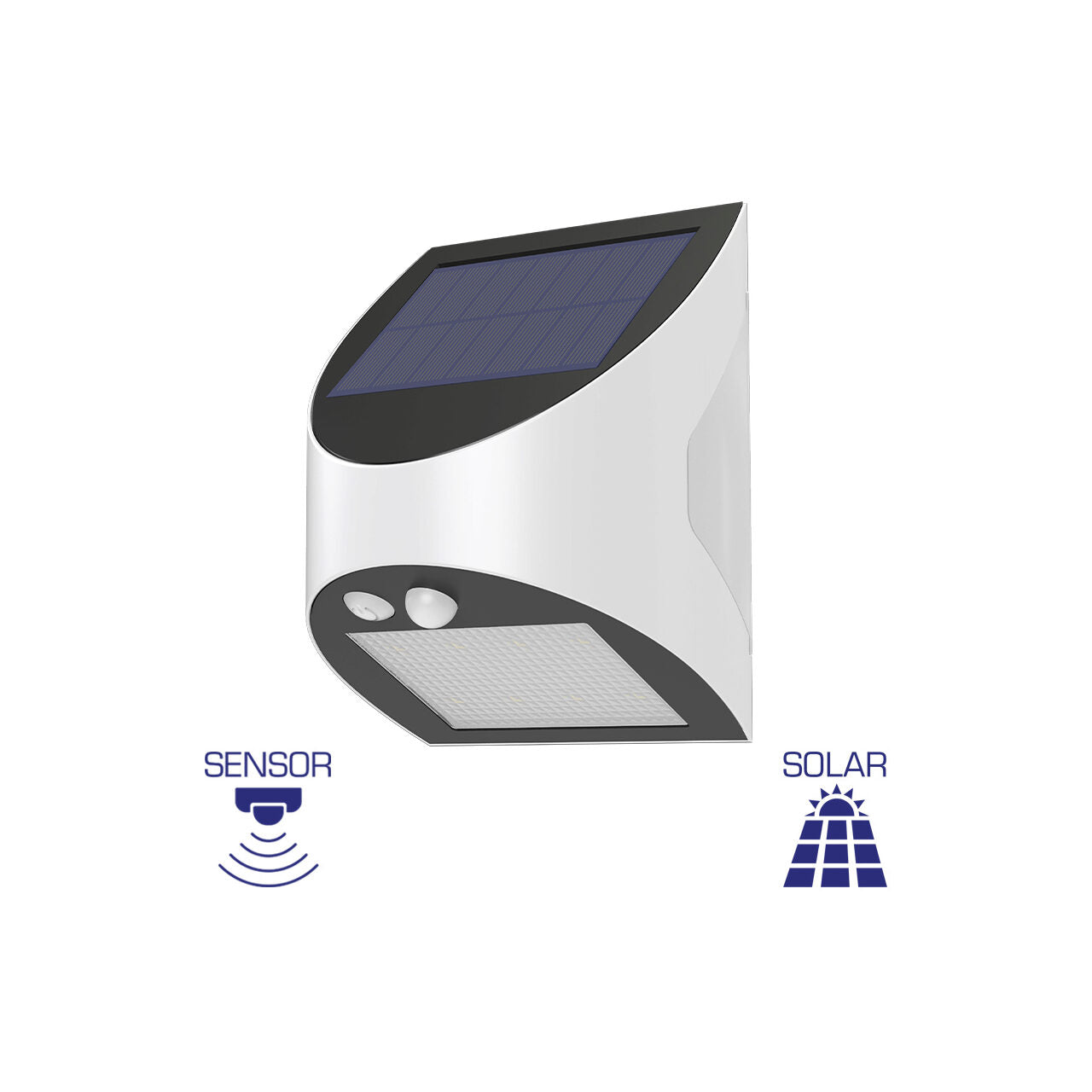 Aplica Solara LED Exterior 3W LITEVAULT SENZOR W1 Alba