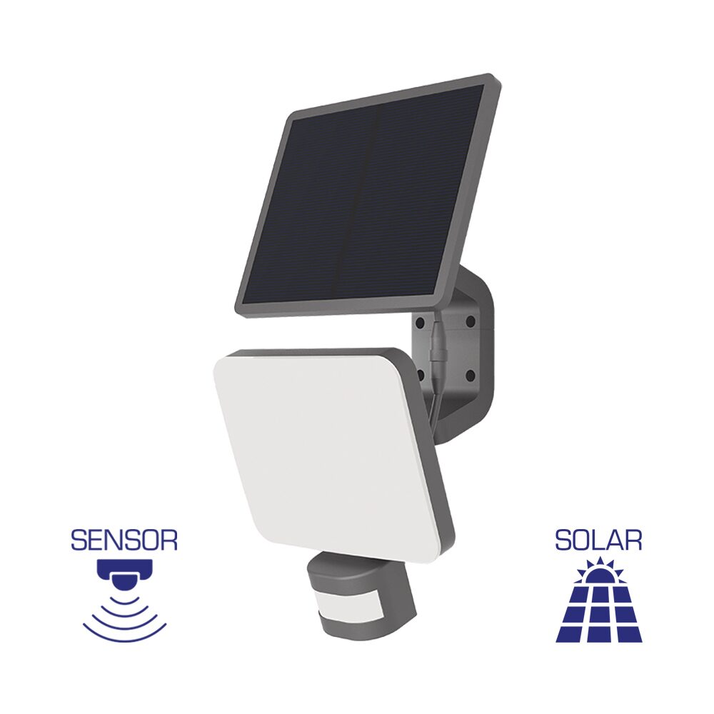 Aplica Solara LED Exterior 15W VERINO SENZOR W2 3 Lumini