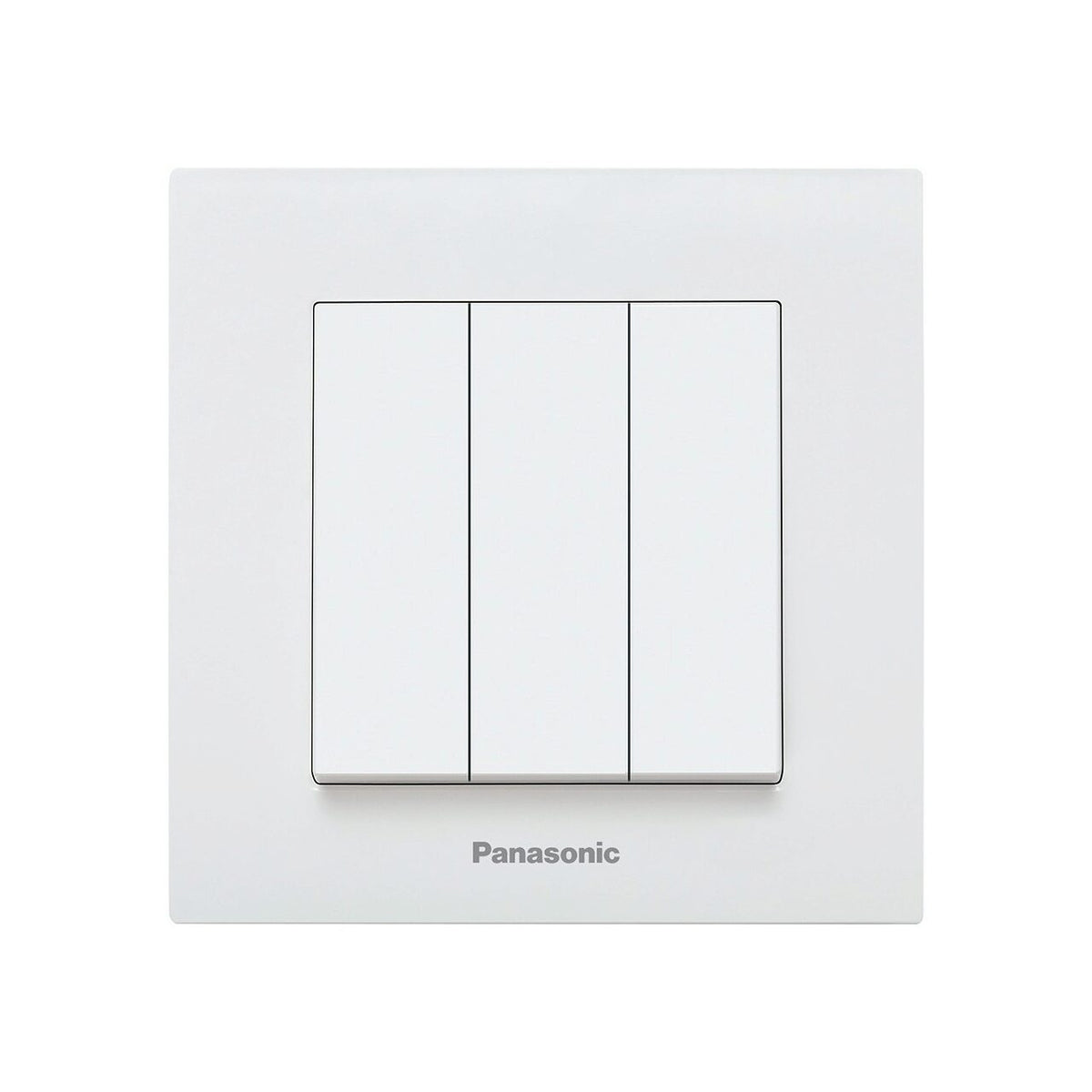 Comutator Triplu Simplu Alb Monobloc Panasonic Karre Plus