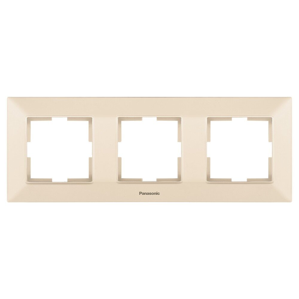 Rama Ornamentala 3 Mecanisme Bej Monobloc Panasonic Arkedia Slim