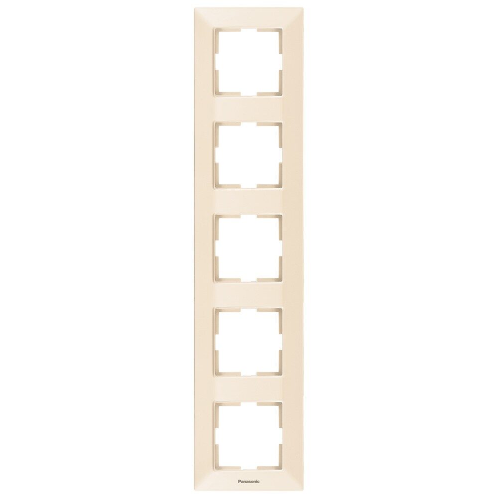 Rama Ornamentala Verticala 5 Mecanisme Bej Monobloc Panasonic Arkedia Slim