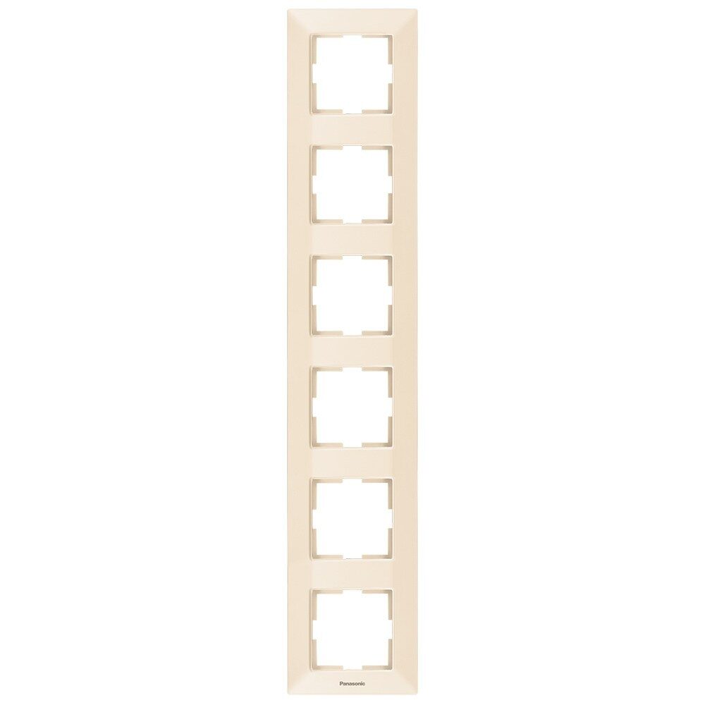 Rama Ornamentala Verticala 6 Mecanisme Bej Monobloc Panasonic Arkedia Slim