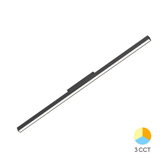 Spot LED Liniar 36W 90cm Magnetic CCT Negru