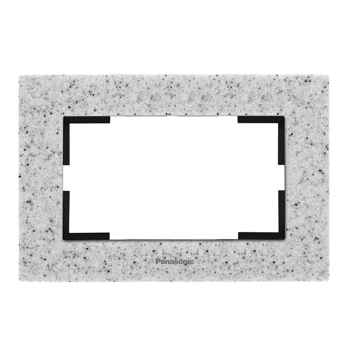 Rama Priza Dubla Marmura Alba Monobloc Panasonic Karre Plus