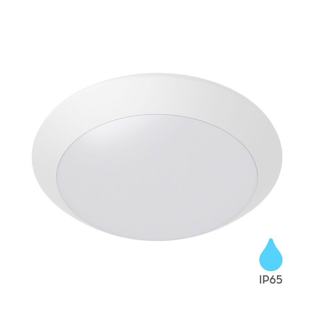 Plafoniera Exterior 1xE27 NAPOLI IP65 White cu Senzor 5 Ani Garantie