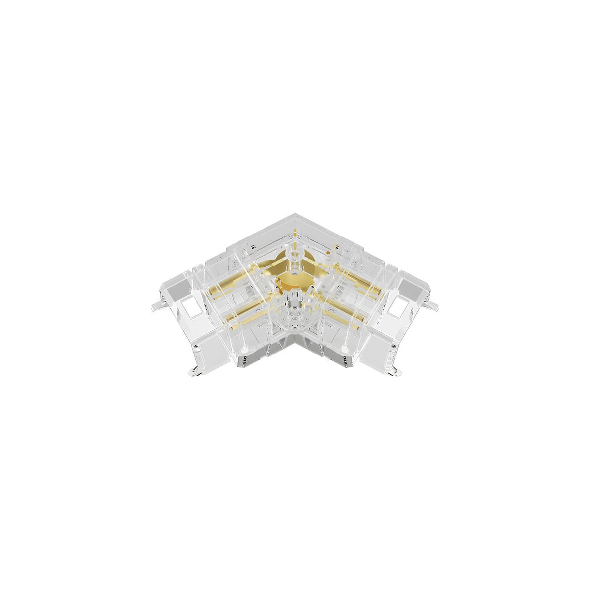 Conector HEGZA G2 120° Forma V pentru 2 x Corp Liniar Hexagonal LED