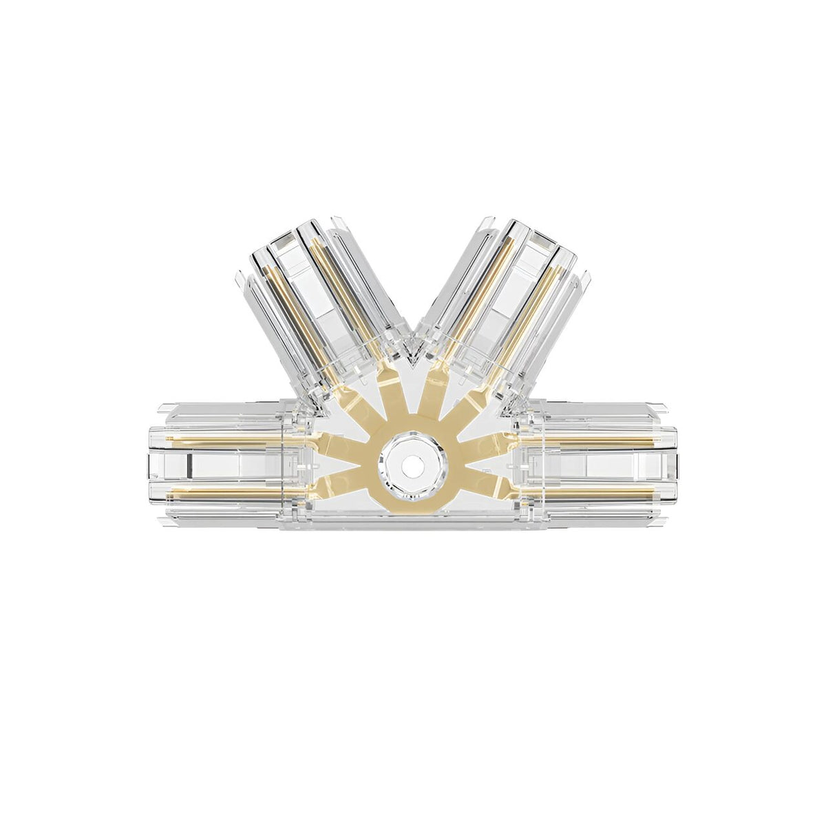Conector HEGZA Forma K pentru 4 x Corp Liniar Hexagonal LED