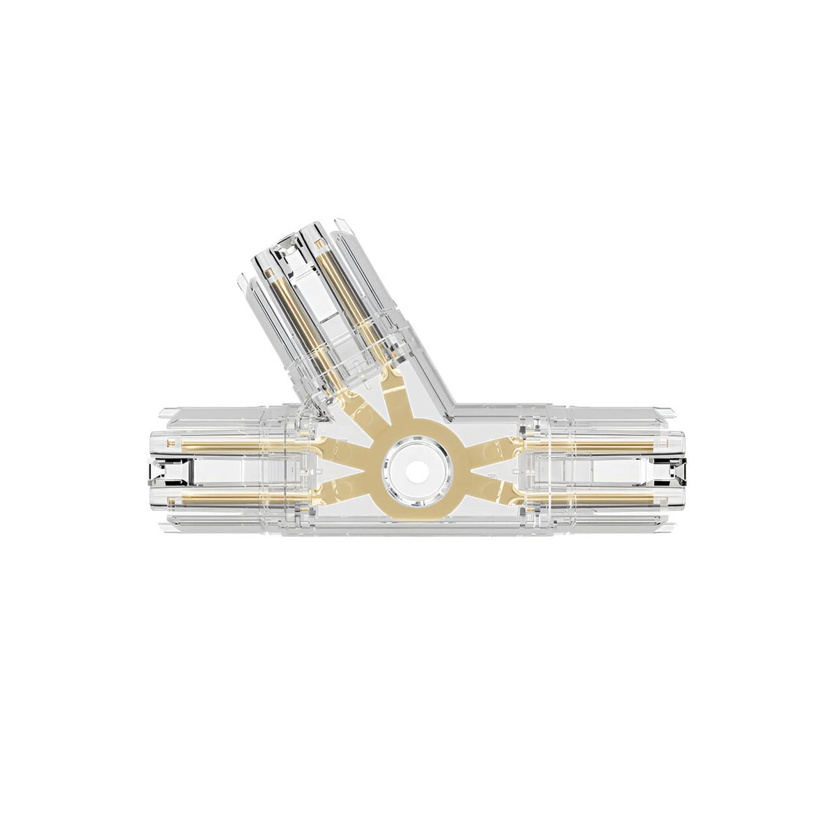 Conector HEGZA 120° Forma R pentru 3 x Corp Liniar Hexagonal LED