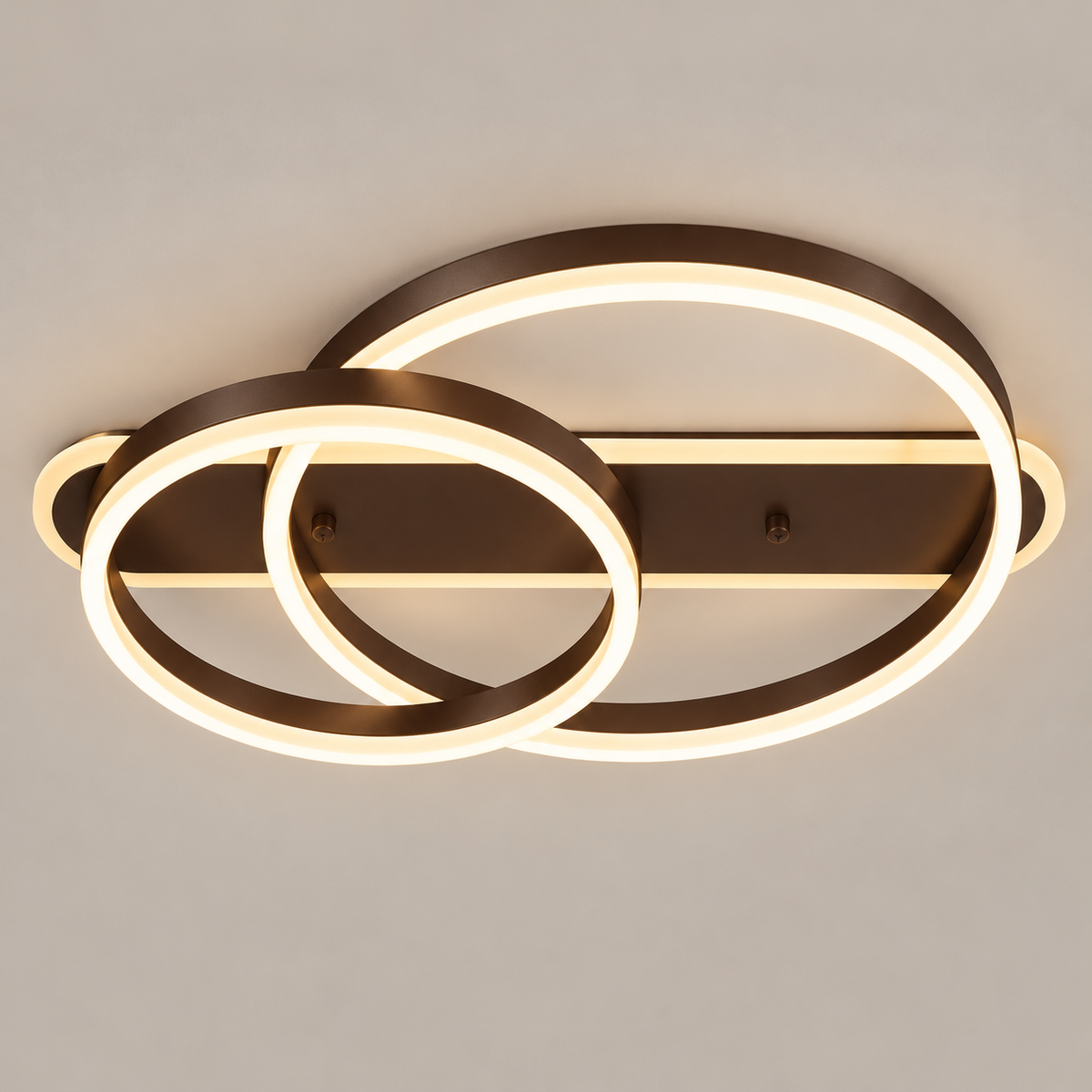 Lustra LED Aplicata Dyzo Brown Echivalent 600W Telecomanda