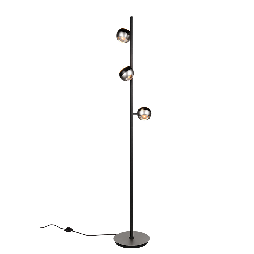 Lampadar LED PREMIUM SILVER ORBIT 150CM