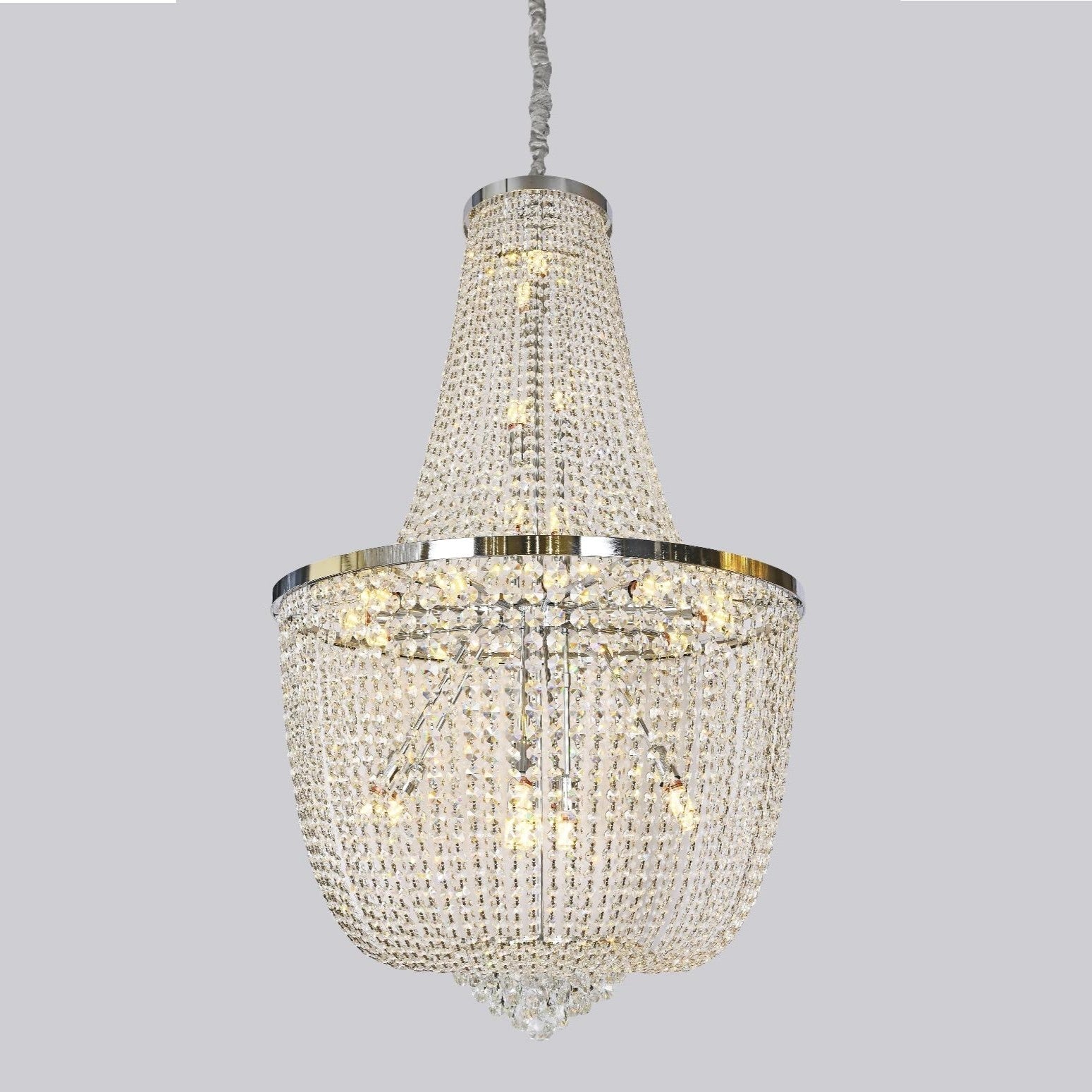 Candelabru Cristal LUXURY Chrome 150cm -P82404