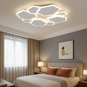 Lustra LED VERRA Hexagons 3 Functii Echivalent 650W Telecomanda