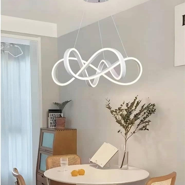 Lustra LED Infinity KING Alb Echivalent 1000W Telecomanda