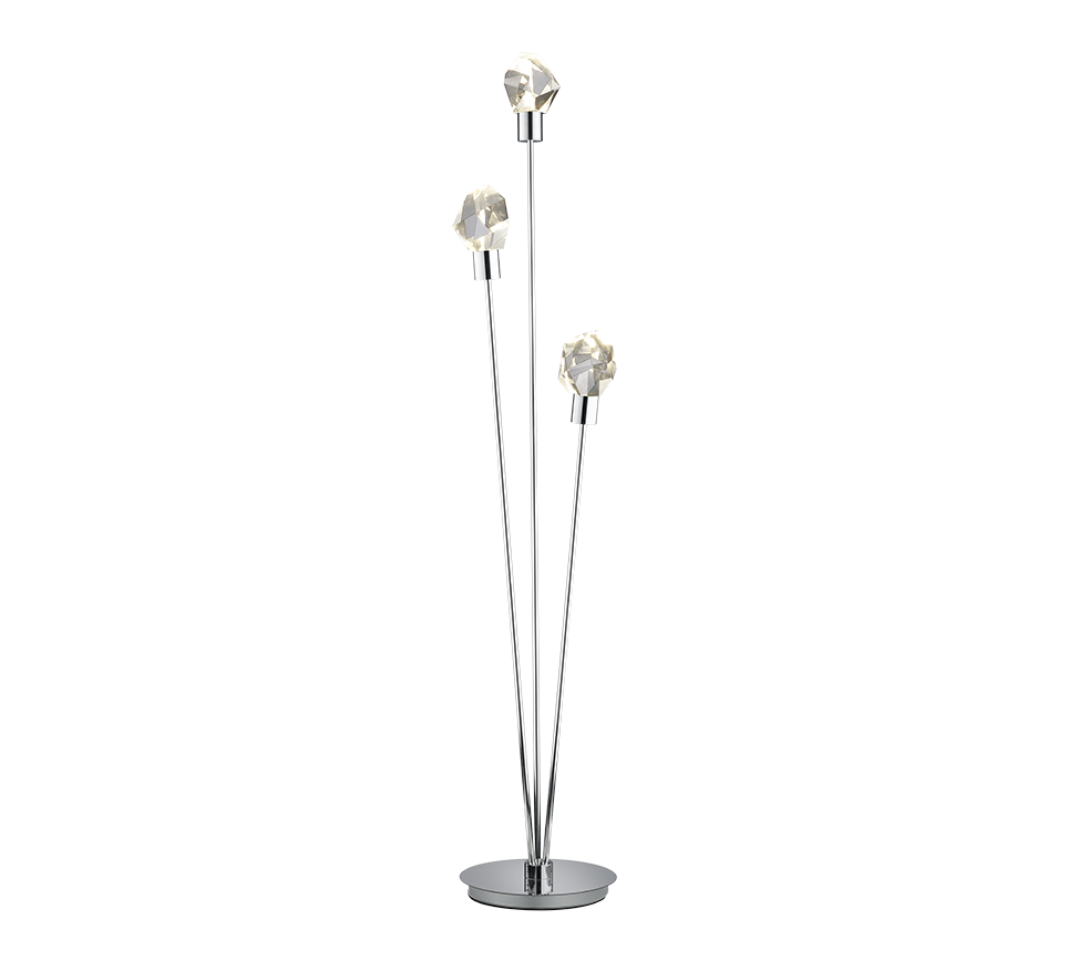 Lampadar LED Premium Verano Silver Crystal 150CM