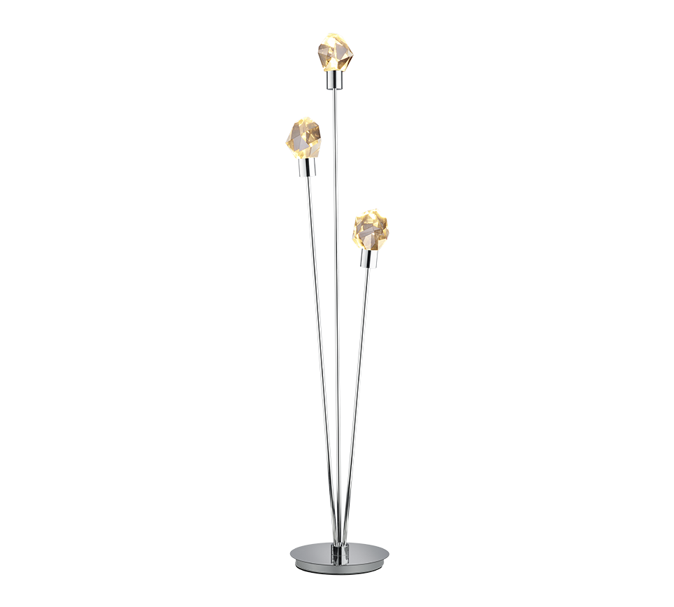 Lampadar LED Premium Verano Silver Crystal 150CM