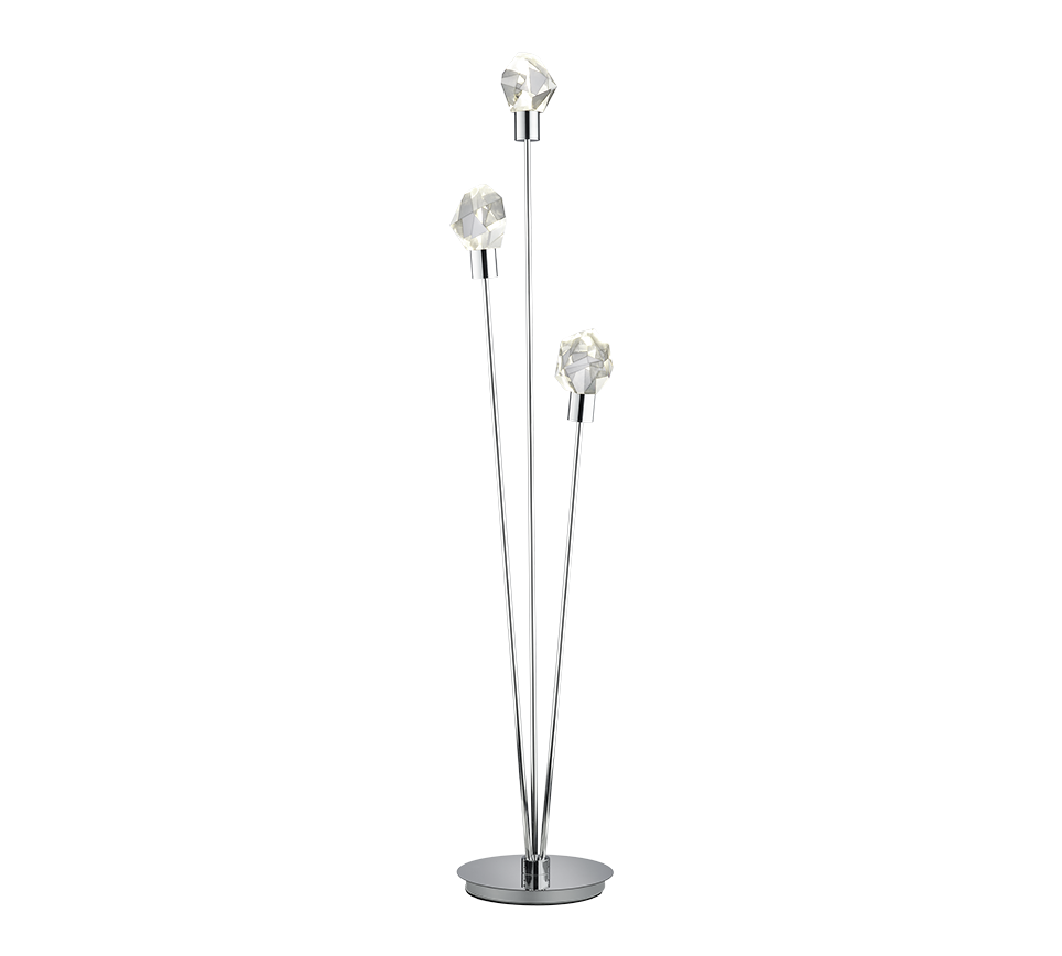 Lampadar LED Premium Verano Silver Crystal 150CM