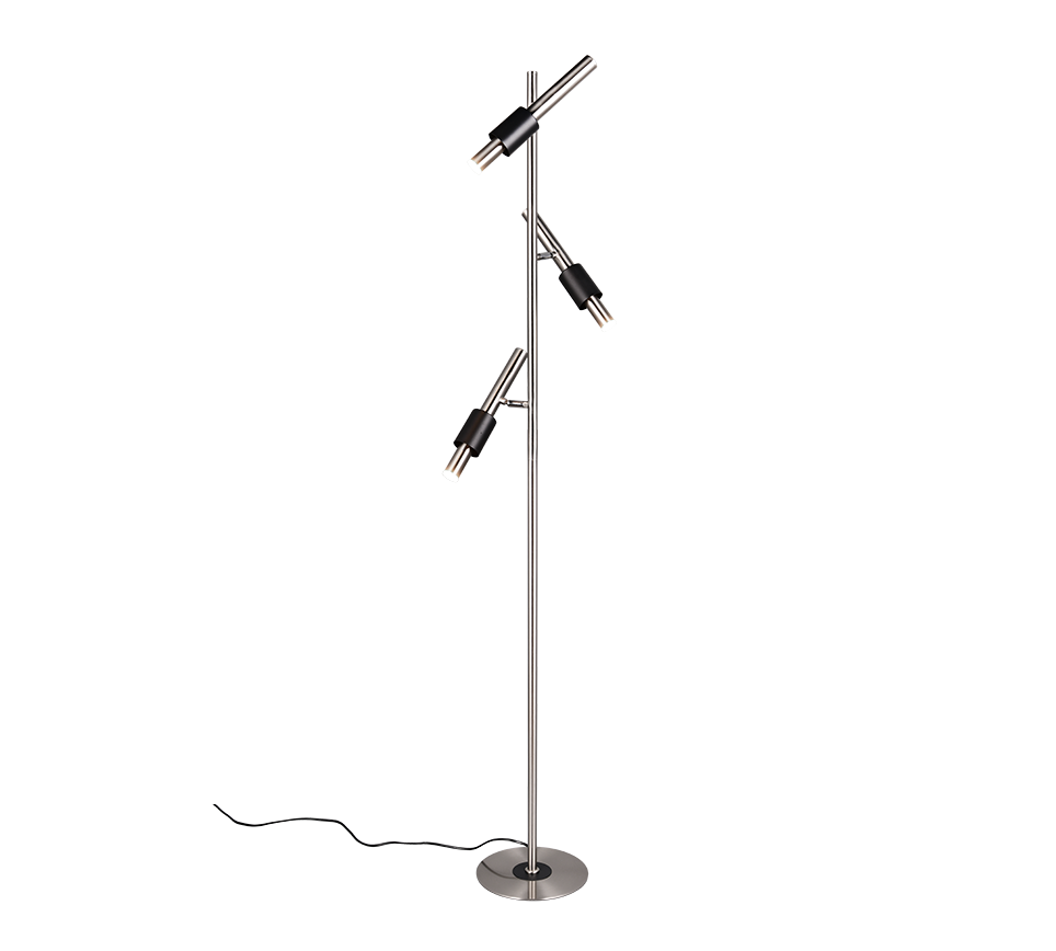 Lampadar LED Premium IKARIS Black & Silver 150CM