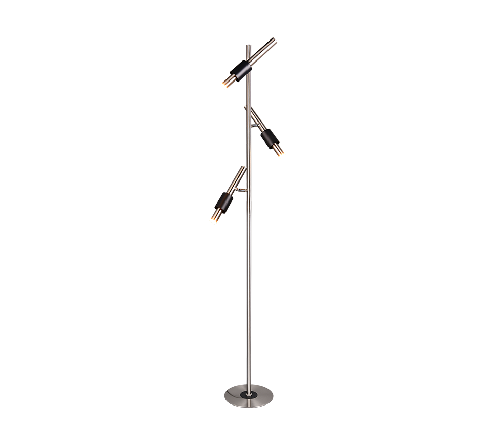 Lampadar LED Premium IKARIS Black & Silver 150CM