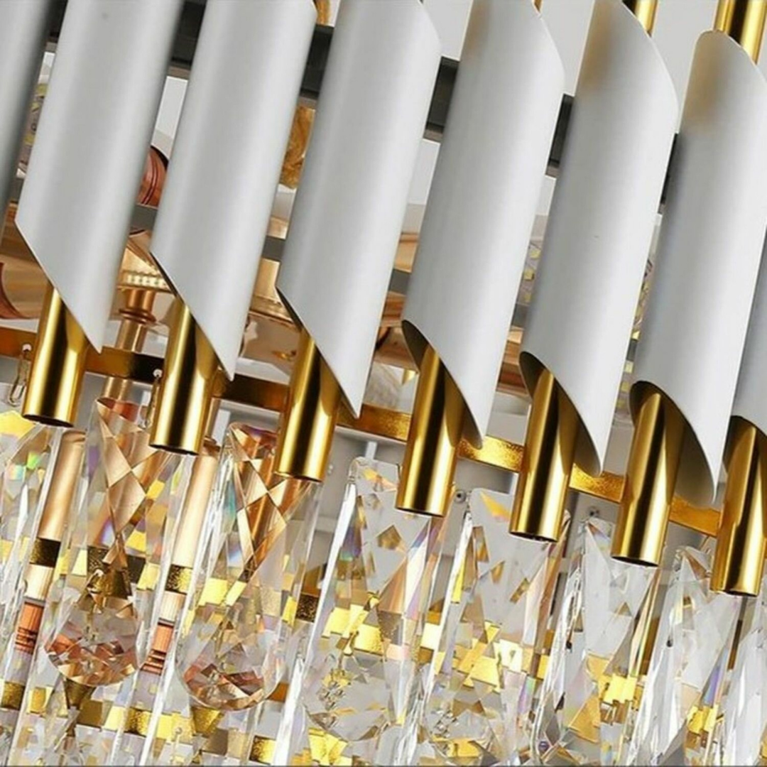 Candelabru Cristal WHITE PANTHER 50CM