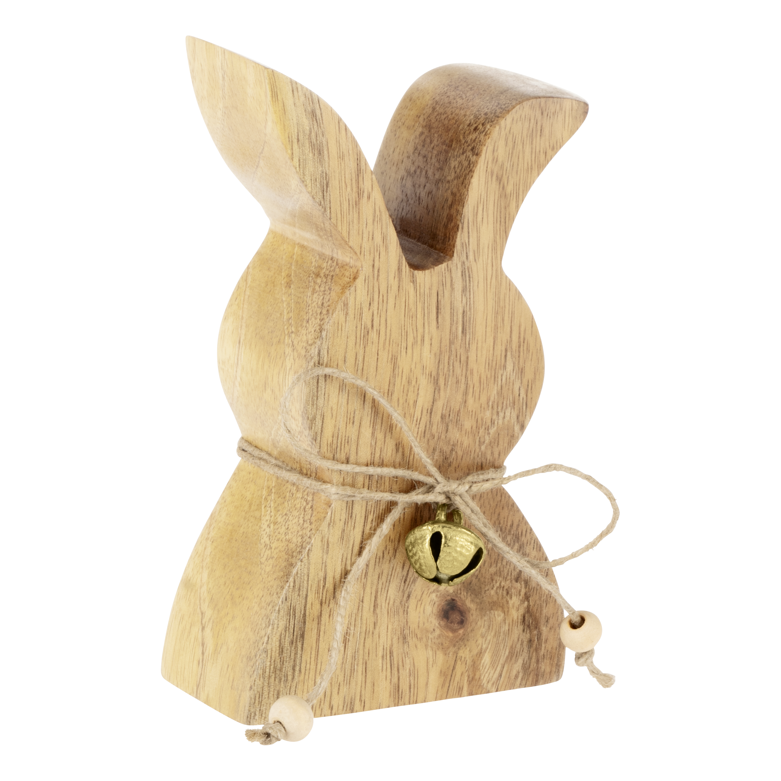 Set 12 Statuete Decorative Manambolo Bunny Wood 13CM