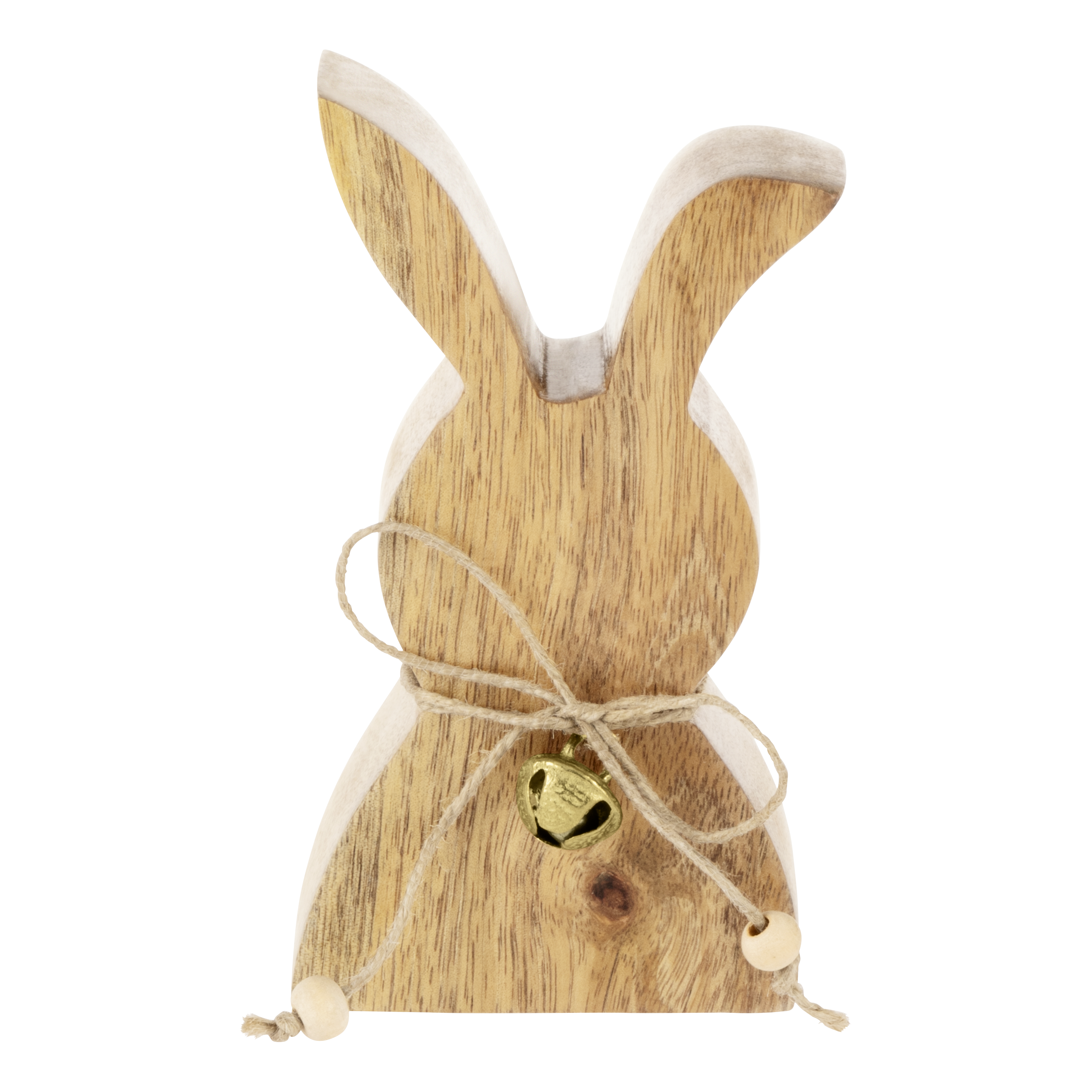 Set 12 Statuete Decorative Manambolo Bunny Wood 13CM