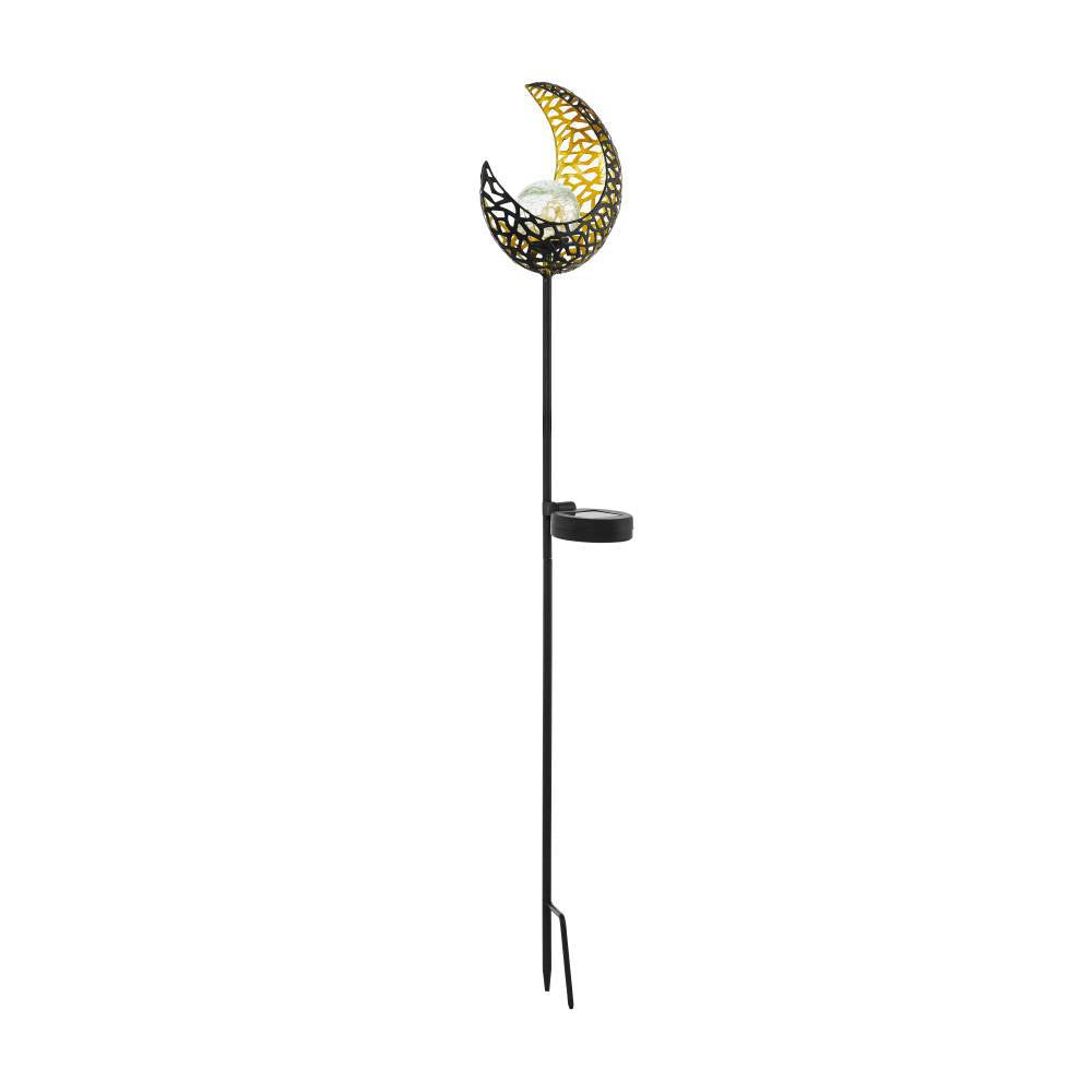 Stalp de Gradina SOALR Black & Gold cu Incarcare Solara 70CM Premium