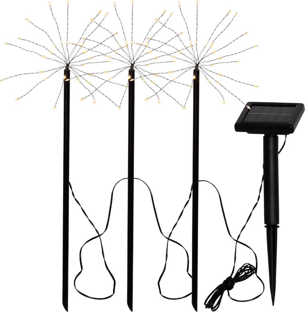 Set 3 x Lampa LED KOP Black cu Incarcare Solara Premium IP44