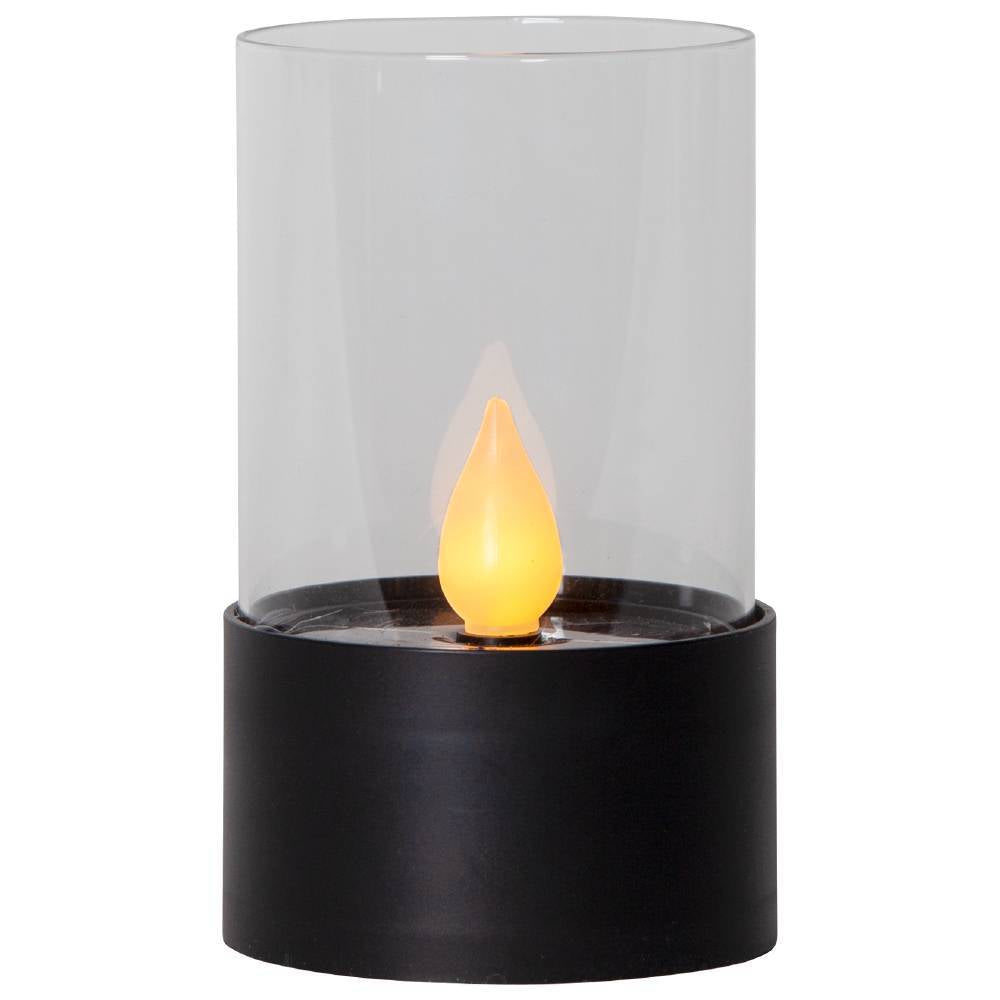 Lampa LED Candle Black cu Incarcare Solara 14CM IP44