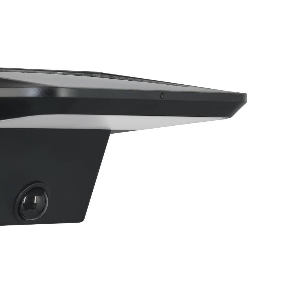 Aplica LED Porassa Black cu Senzor si Incarcare Solara IP44