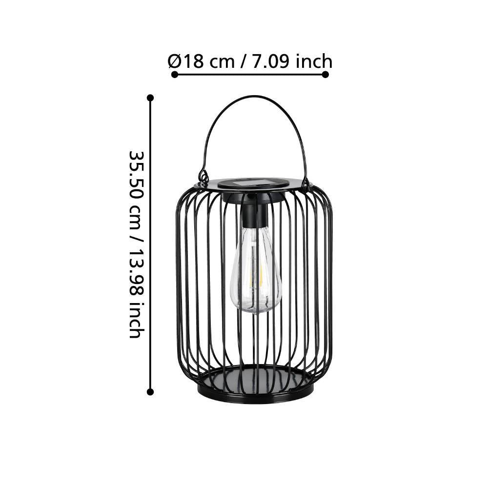 Lampa LED MOLA Black cu Incarcare Solara 25CM Premium