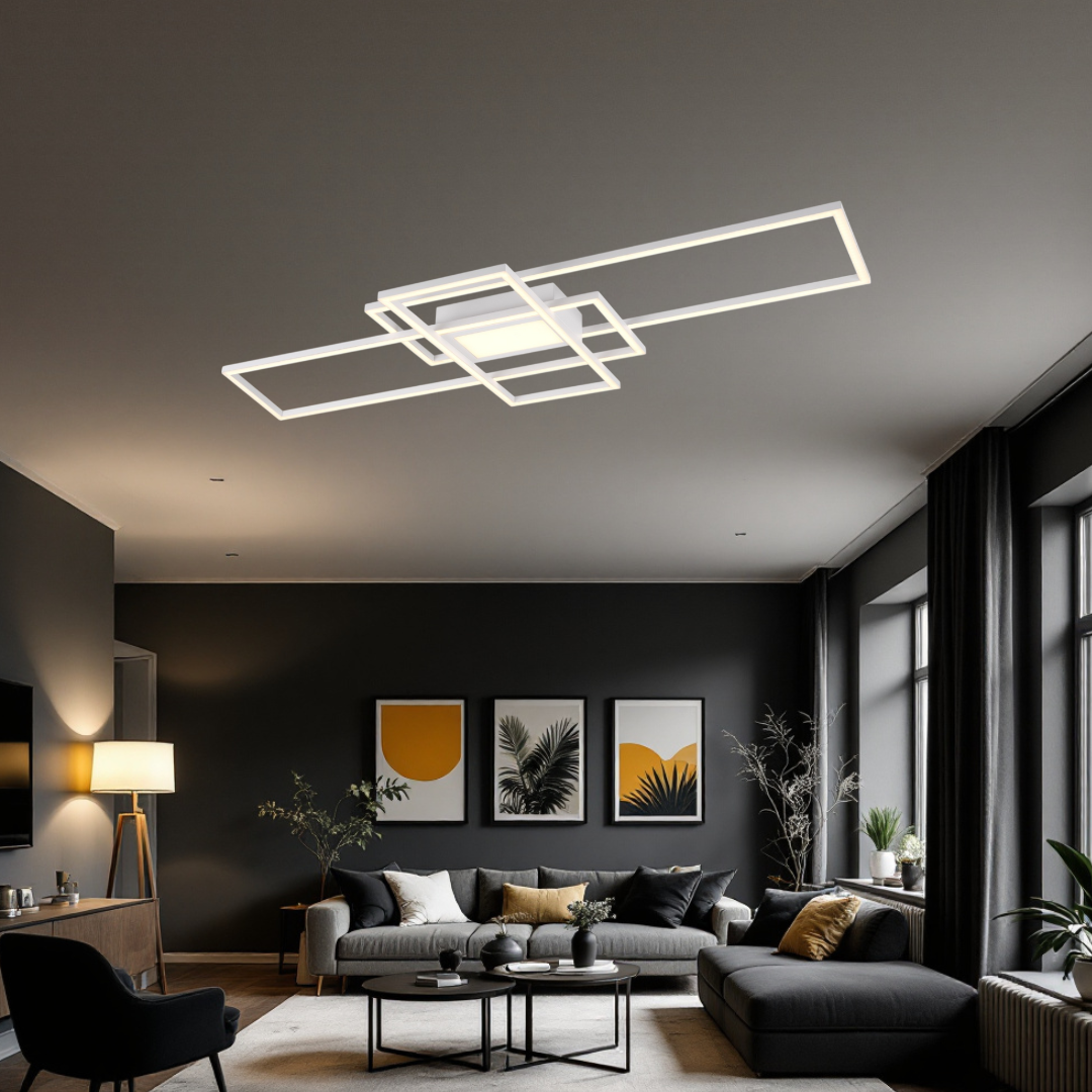 Lustra LED PREMIUM IRVINE Echivalent 800W cu Telecomanda