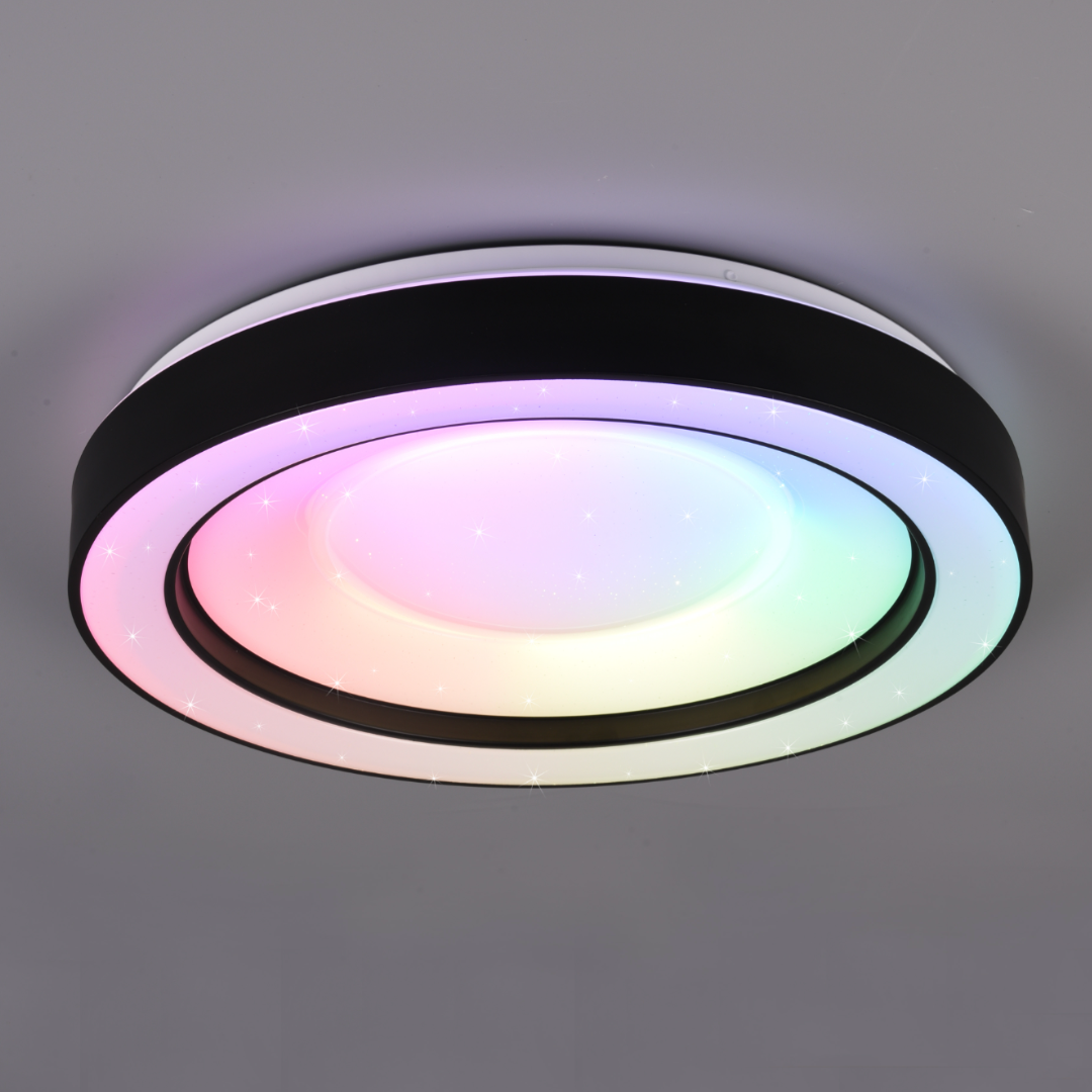 Lustra LED ARCO Black RGB-CCT Echivalent 200W Telecomanda