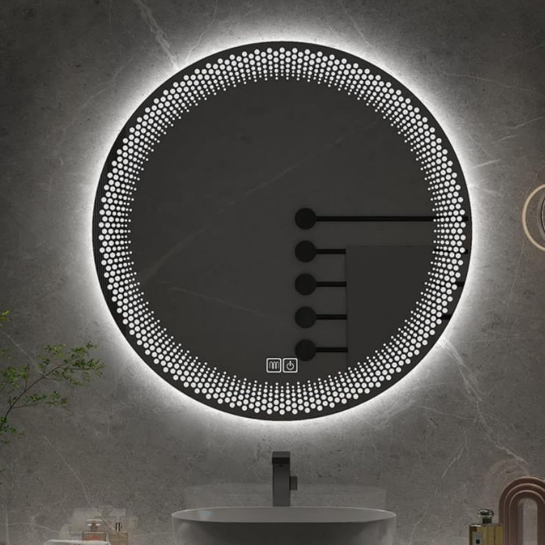 Oglinda LED Rotunda 60cm,  Dezaburire si Touch E47S