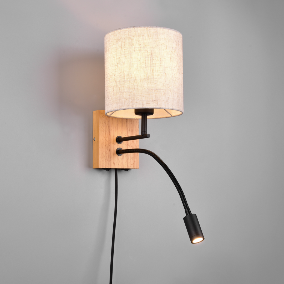 Aplica LED Dormitor NILAM Wood Design