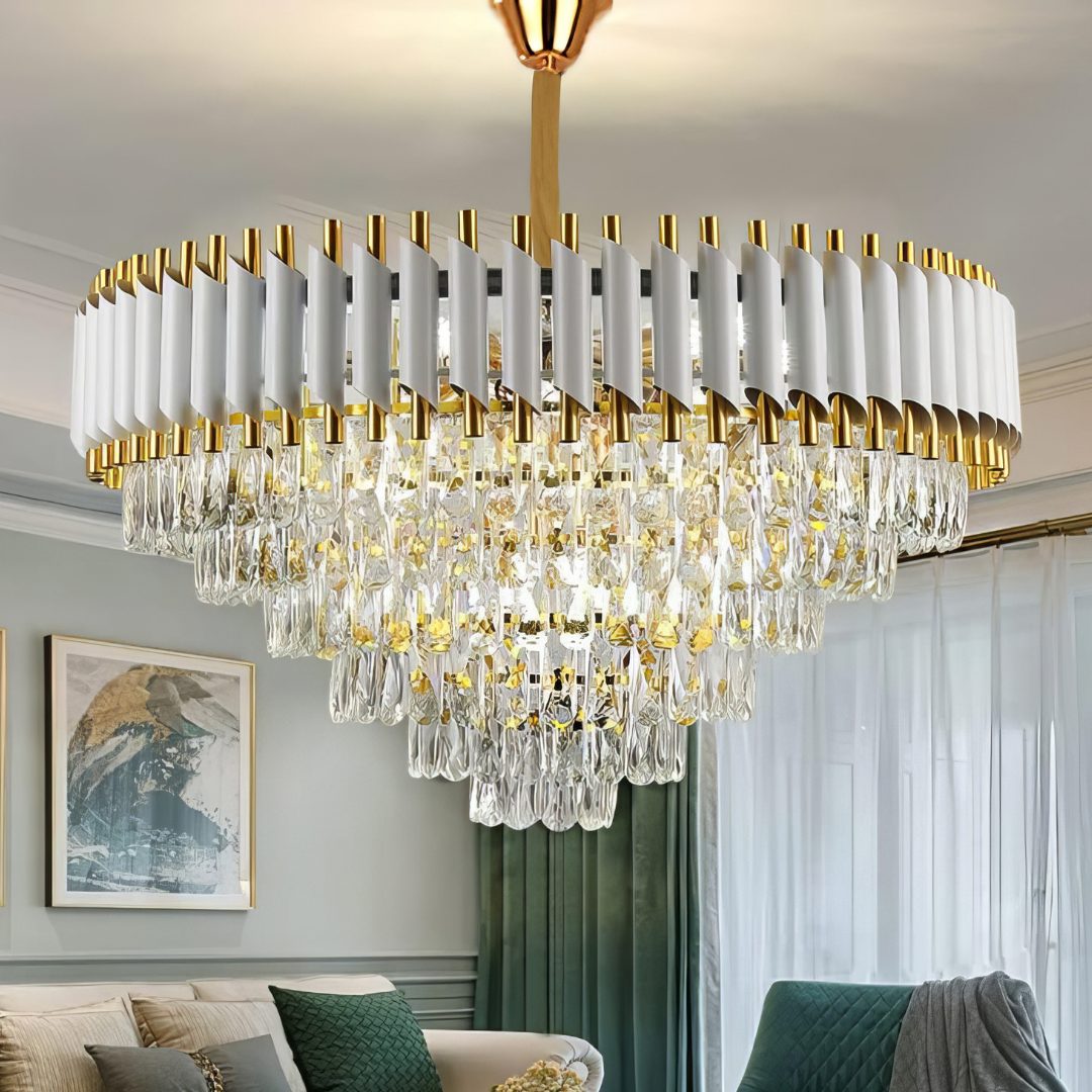 Candelabru Cristal WHITE PANTHER 75CM