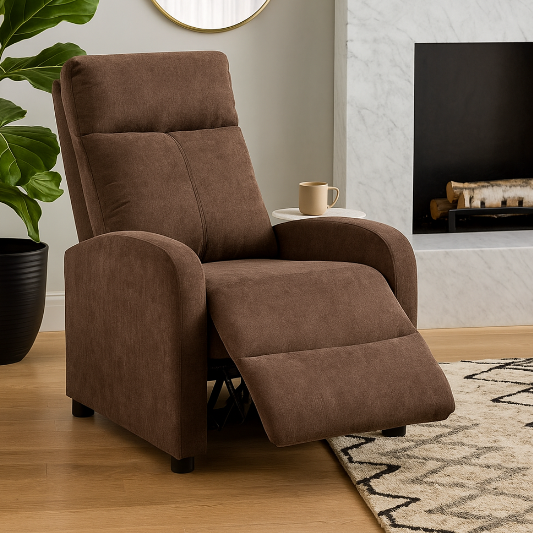 Fotoliu Recliner Stofa Maro