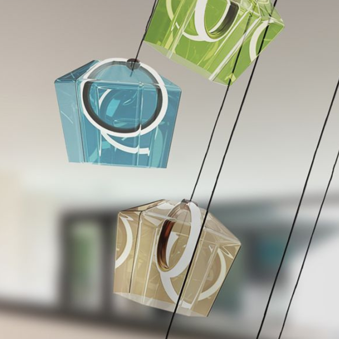 Lustra LED Suspendata Luxury Color Glass