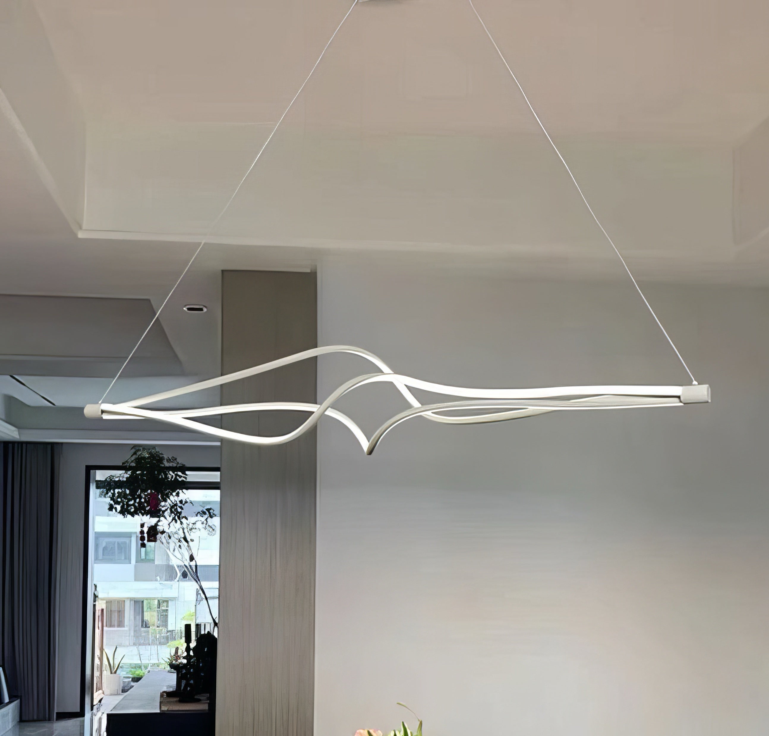 Lustra LED Suspendata Faye Telecomanda Wifi 2.4G White 3 Culori ALBA / SUSPENDATE / 120CM Lighting Fixtures
