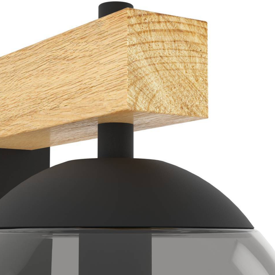 Aplica Exterior BUFALATA Black & Brown Eglo