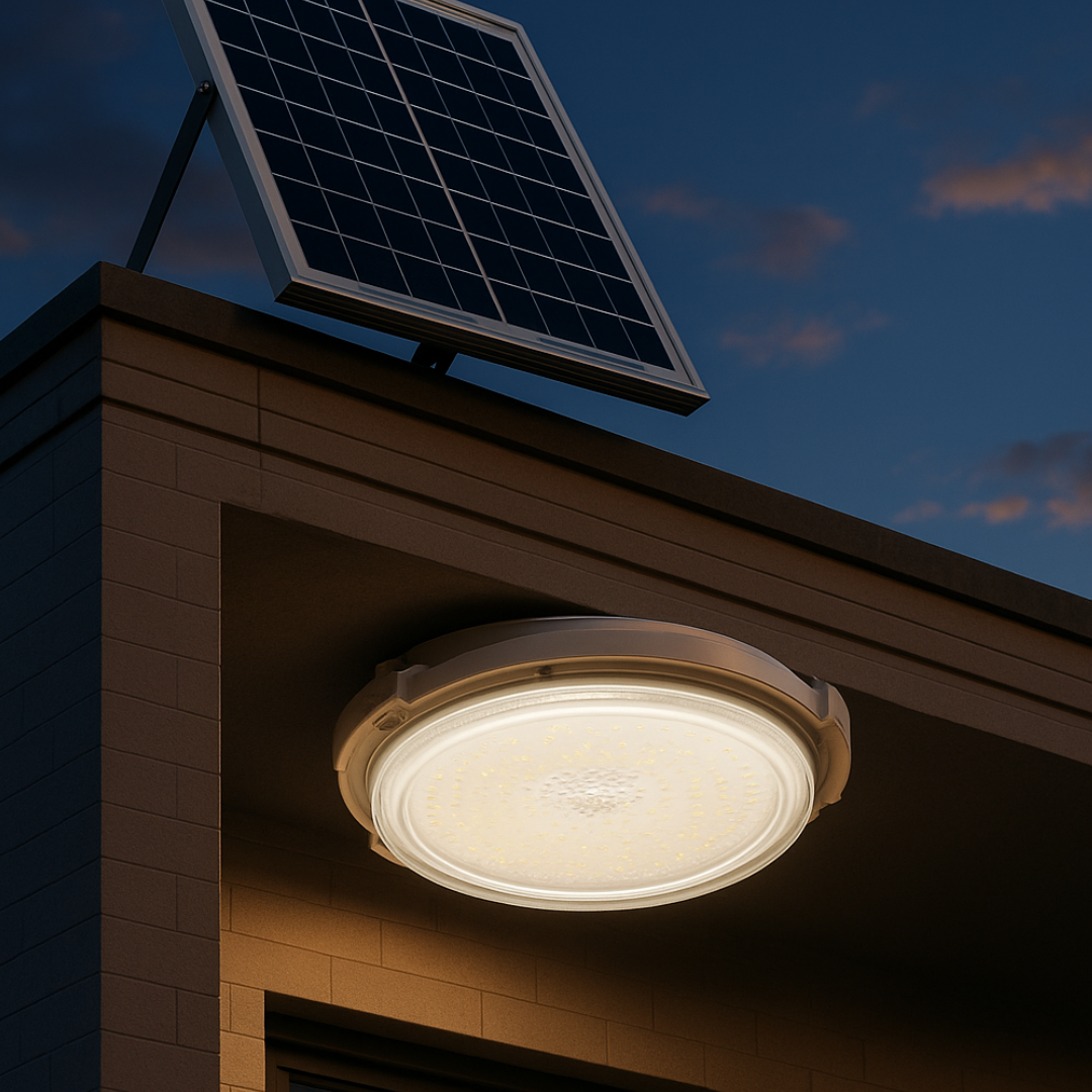 Aplica LED 60W cu Panou Solar si Telecomanda