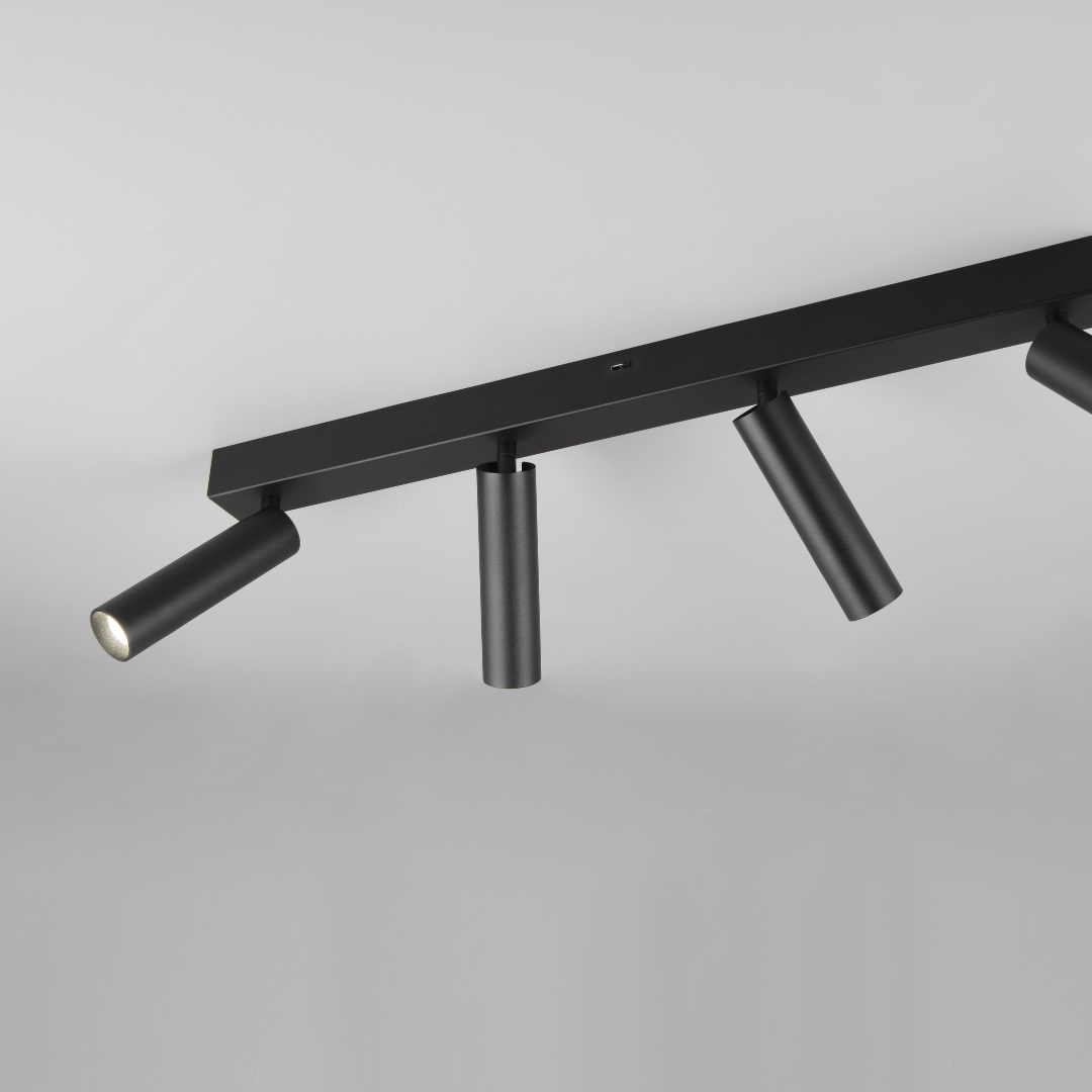 Lustra LED cu 4 Spoturi Reglabile AMBALA Black