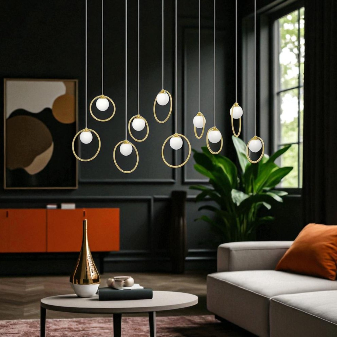 Lustra LED Dining Suspendata Abajur PORTOCOLOM Luxury 17Elemente