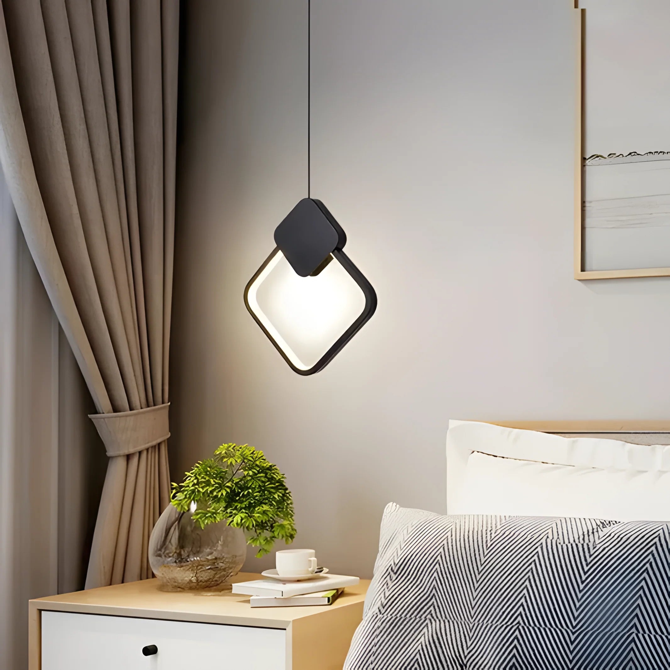 Lustra LED Suspendata Diamond 3 Lumini Echivalent 150W