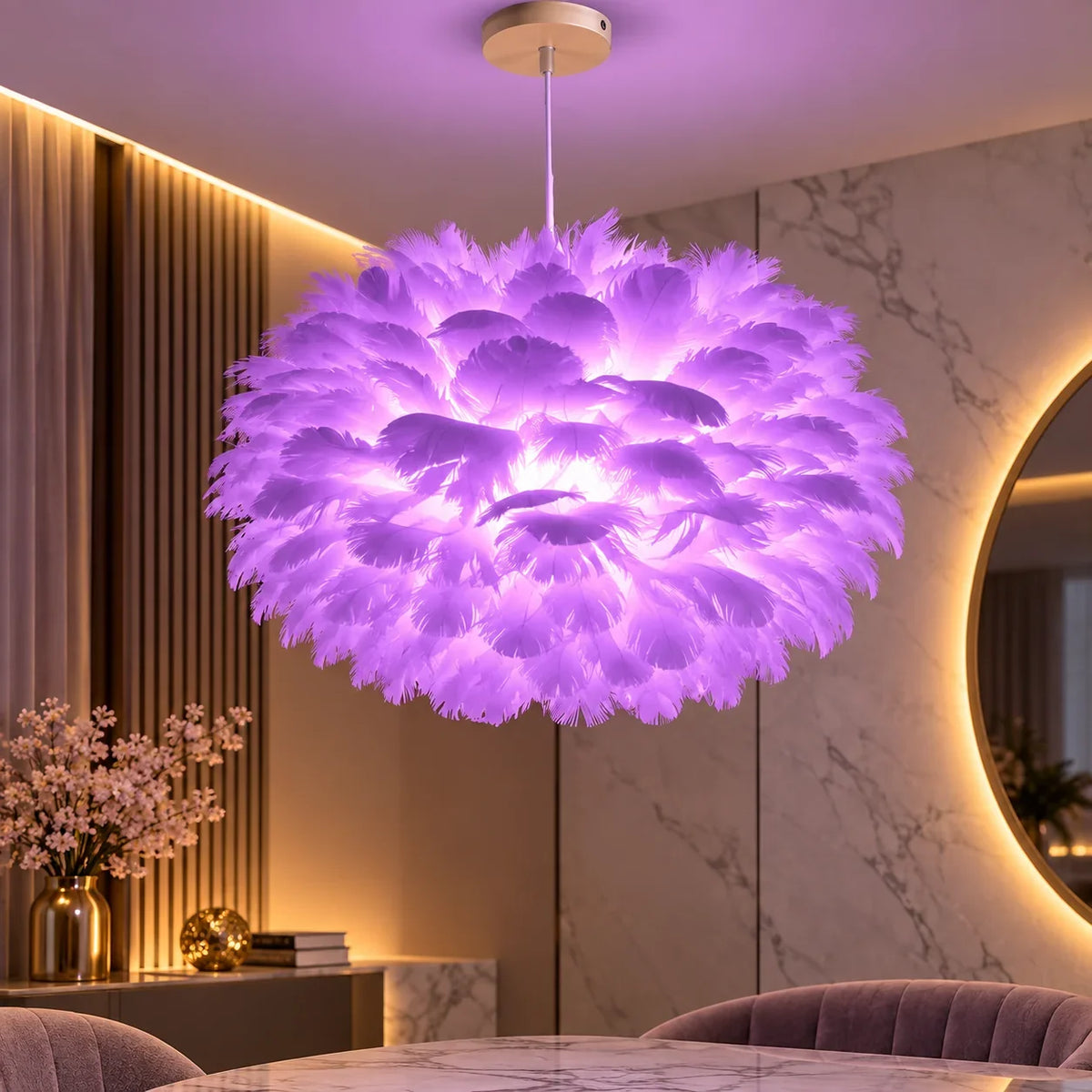 Lustra Luxury Feather Cloud Purple