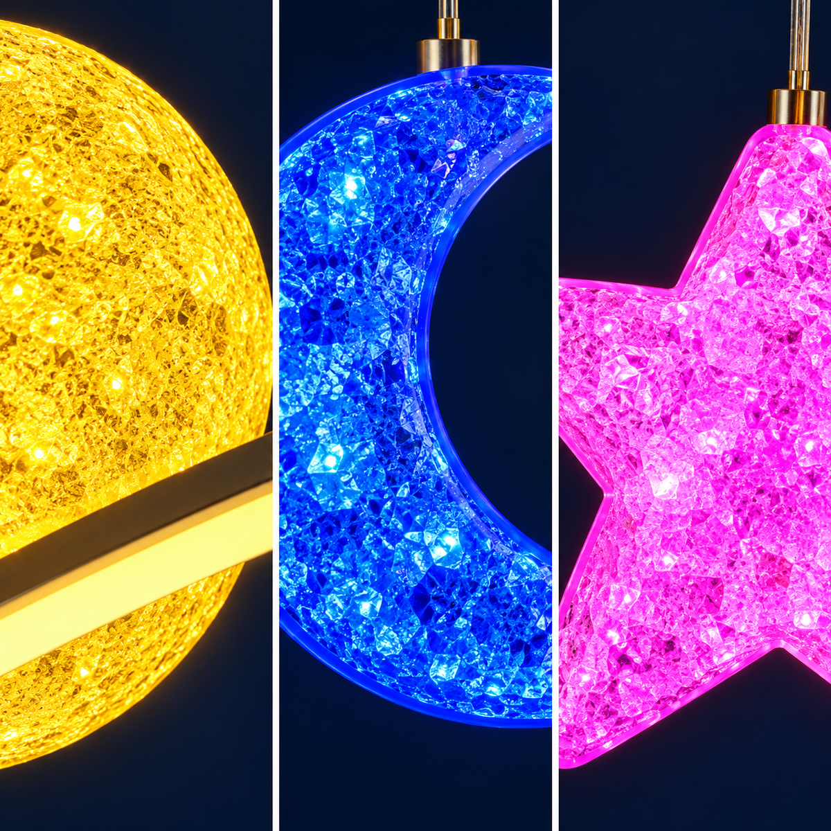 Lustra LED KIDS-WORLD RGB Echivalent 500W Telecomanda