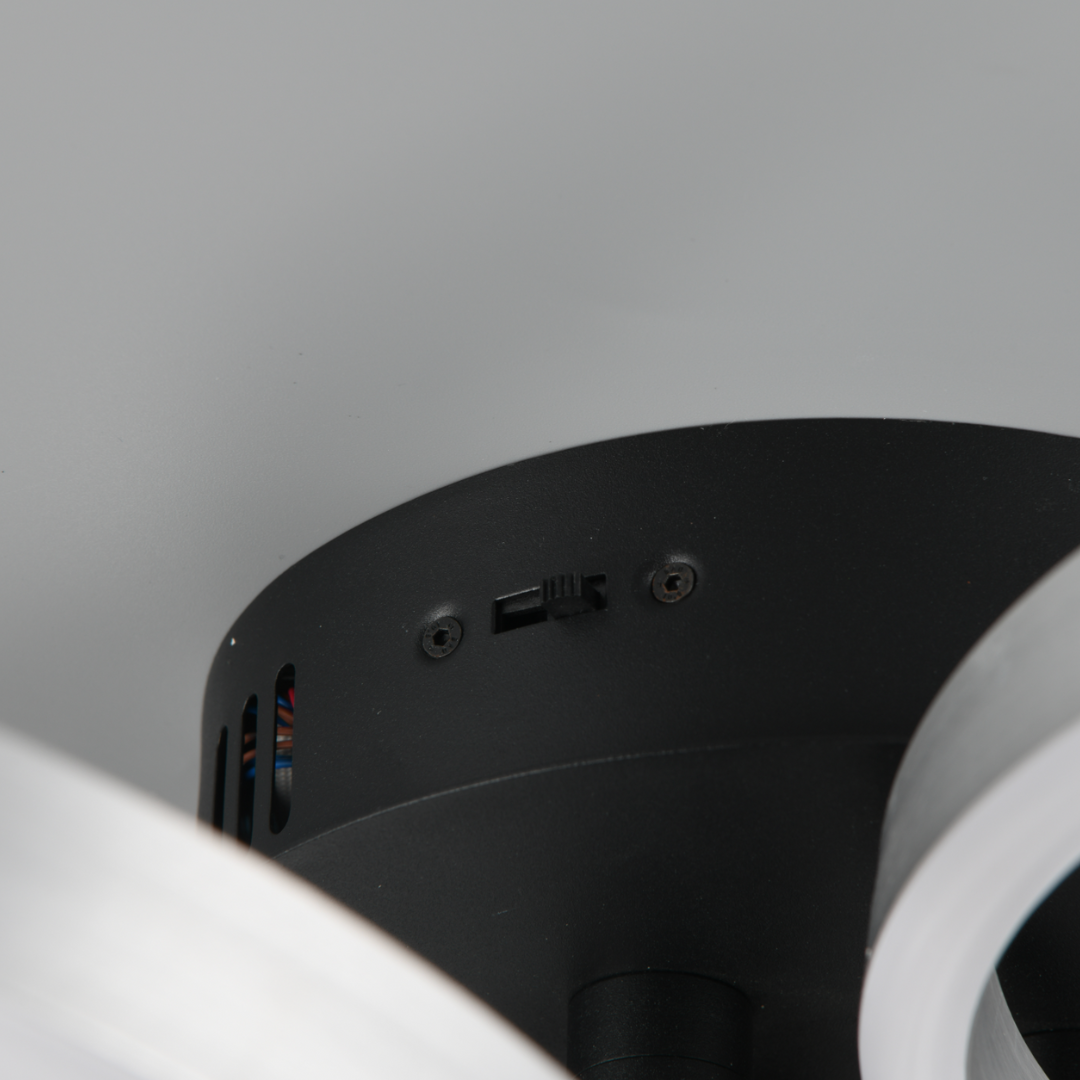 Lustra LED Luxury ShineShift Black+Silver Echivalent 500W