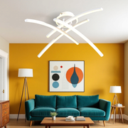 Lustra LED 66W Ophelia 4 Elemente ALBA Echivalent 400W Telecomanda