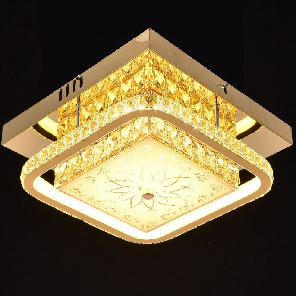Lustra LED 60W ROYAL SQUARE Gold Echivalent 300W