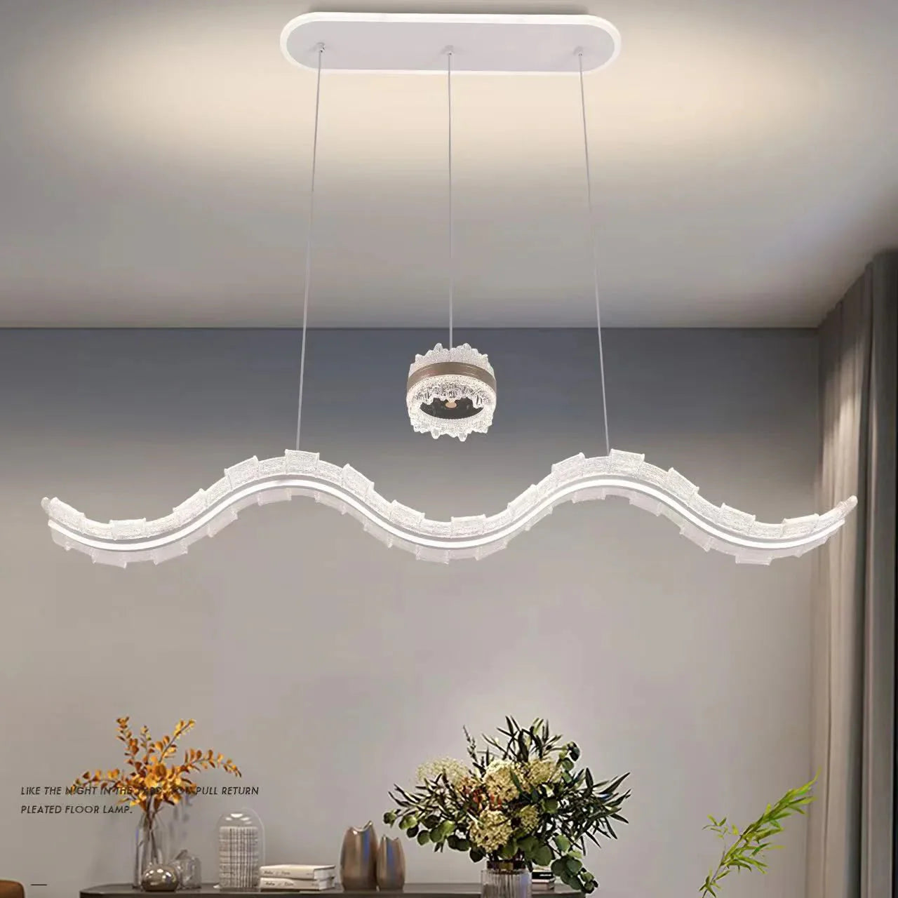 Lustra LED Suspendata Arven Echivalent 800W Telecomanda